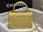 CC TRENDY 20CM YELLOW LAMBSKIN GOLD HARDWARE - Image 4