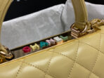 CC TRENDY 20CM YELLOW LAMBSKIN GOLD HARDWARE - Image 6