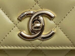 CC TRENDY 20CM YELLOW LAMBSKIN GOLD HARDWARE - Image 7