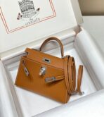 HM KELLY MINI 20 GOLDEN BROWN  SILVER HARDWARE - Image 4