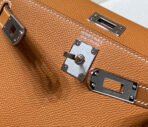 HM KELLY MINI 20 GOLDEN BROWN  SILVER HARDWARE - Image 5