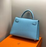 HM KELLY MINI 20 SKY BLUE  SILVER HARDWARE - Image 2