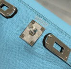HM KELLY MINI 20 SKY BLUE  SILVER HARDWARE - Image 5