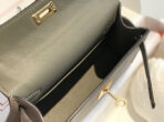 HM KELLY MINI 20 LIGHT GREY  GOLD HARDWARE - Image 9