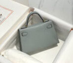 HM KELLY MINI 20 MEDIUM GREY  GOLD HARDWARE - Image 2