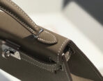 HM KELLY MINI 20 ETOUPE  SILVER HARDWARE - Image 5