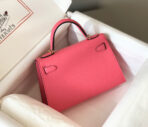 HM KELLY MINI 20 DARK PINK  GOLD HARDWARE - Image 2