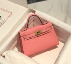 HM KELLY MINI 20 PINK  GOLD HARDWARE - Image 3