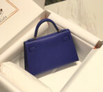 HM KELLY MINI 20 BLUE VIOLET  GOLD HARDWARE - Image 3