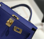 HM KELLY MINI 20 BLUE VIOLET  GOLD HARDWARE - Image 6
