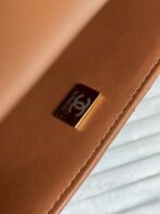 CC 24K TEDDY WOOL BAG LAMBSKIN IN BROWN - Image 10