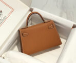 HM KELLY MINI 20 GOLDEN BROWN  GOLD HARDWARE - Image 3