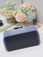 LARGE TOUJOURS 37 BLUE DENIM OBLIQUE JACQUARD - Image 3