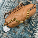 CC MEDIUM 26 FLAP BAG IN PEANUT LAMBSKIN - Image 6