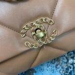 CC MEDIUM 26 FLAP BAG IN PEANUT LAMBSKIN - Image 7