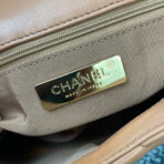 CC MEDIUM 26 FLAP BAG IN PEANUT LAMBSKIN - Image 10