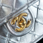 CC MINI 20 FLAP BAG METALLIZED CALFSKIN GOLD HARDWARE - Image 9