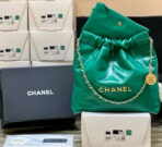 CC HOBO BAG 37 GREEN LAMBSKIN GOLD HARDWARE - Image 3