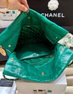 CC HOBO BAG 37 GREEN LAMBSKIN GOLD HARDWARE - Image 8