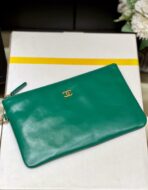 CC HOBO BAG 37 GREEN LAMBSKIN GOLD HARDWARE - Image 9