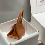 HM SHOULDER BIRKIN 29CM BROWN  SILVER HARDWARE - Image 4