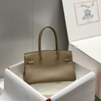 HM SHOULDER BIRKIN 29CM GRAY  SILVER HARDWARE - Image 2
