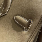 HM SHOULDER BIRKIN 29CM GRAY  SILVER HARDWARE - Image 4