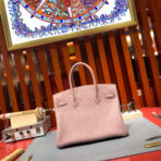 HM BIRKIN 30CM LIGHT PINK   GOLD HARDWARE - Image 3
