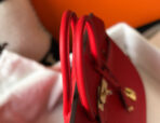 HM BIRKIN BAG 30 RED  GOLD BUCKLE - Image 6