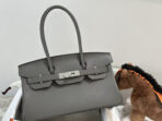 HM SHOULDER BIRKIN 29CM IRON GRAY  SILVER HARDWARE - Image 2