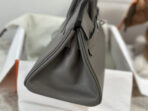 HM SHOULDER BIRKIN 29CM IRON GRAY  SILVER HARDWARE - Image 8