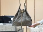 CC 25 HANDBAG IN GRAY 40 SUEDE  GOLD HARDWARE - Image 5