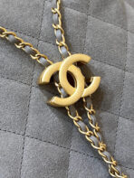 CC 25 HANDBAG IN GRAY 40 SUEDE  GOLD HARDWARE - Image 11