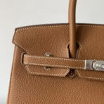 HM BIRKIN 35CM BAG BROWN  SILVER HARDWARE - Image 4