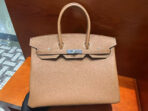 HM BIRKIN 35CM BAG BROWN  SILVER HARDWARE - Image 2