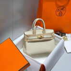 HM BIRKIN 20CM BAG MILKY WHITE   GOLD HARDWARE