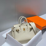 HM BIRKIN 20CM BAG MILKY WHITE   GOLD HARDWARE - Image 4