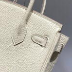 HM BIRKIN 20CM BAG MILKY WHITE   GOLD HARDWARE - Image 9