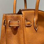 HM BIRKIN 20CM BAG BROWN   GOLD HARDWARE - Image 6