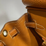 HM BIRKIN 20CM BAG BROWN   GOLD HARDWARE - Image 9