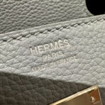 HM BIRKIN 30CM CLOUD BLUE   SILVER HARDWARE - Image 8