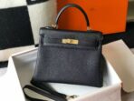 HM KELLY BAG 28 IN BLACK   GOLD HARDWARE - Image 3