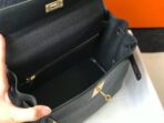 HM KELLY BAG 28 IN BLACK   GOLD HARDWARE - Image 9