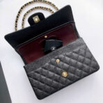 FLAP BAG 25 IN BLACK CAVIAR LEATHER GOLD HARDWARE - Image 5