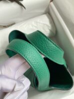 HERM Picotin LOCK 18 EMERALD  GOLD HARDWARE - Image 6