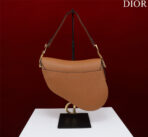 SADDLE BAG 25 WITH STRAP GOLD GRAINED  GHW - Image 4