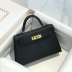 HM KELLY MINI 19 BLACK   GOLD HARDWARE - Image 4