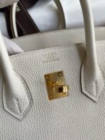 HM BIRKIN 25CM CREAM   GOLD HARDWARE - Image 6