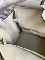 HM BIRKIN 25CM CREAM   GOLD HARDWARE - Image 8