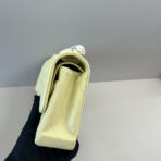 25C FLAP BAG 25 IN YELLOW QUILTED LAMBSKIN GOLD HARDWARE - Image 7